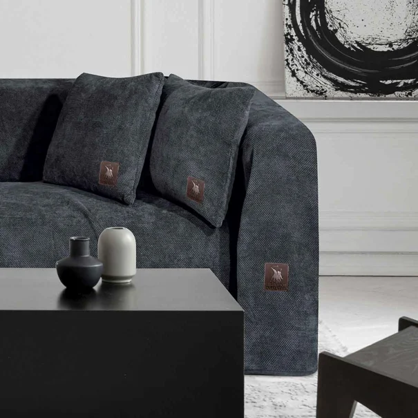 Ριχτάρι Καναπέ Τριθέσιου (180x300) Greenwich Polo Club 2760 Dark Grey
