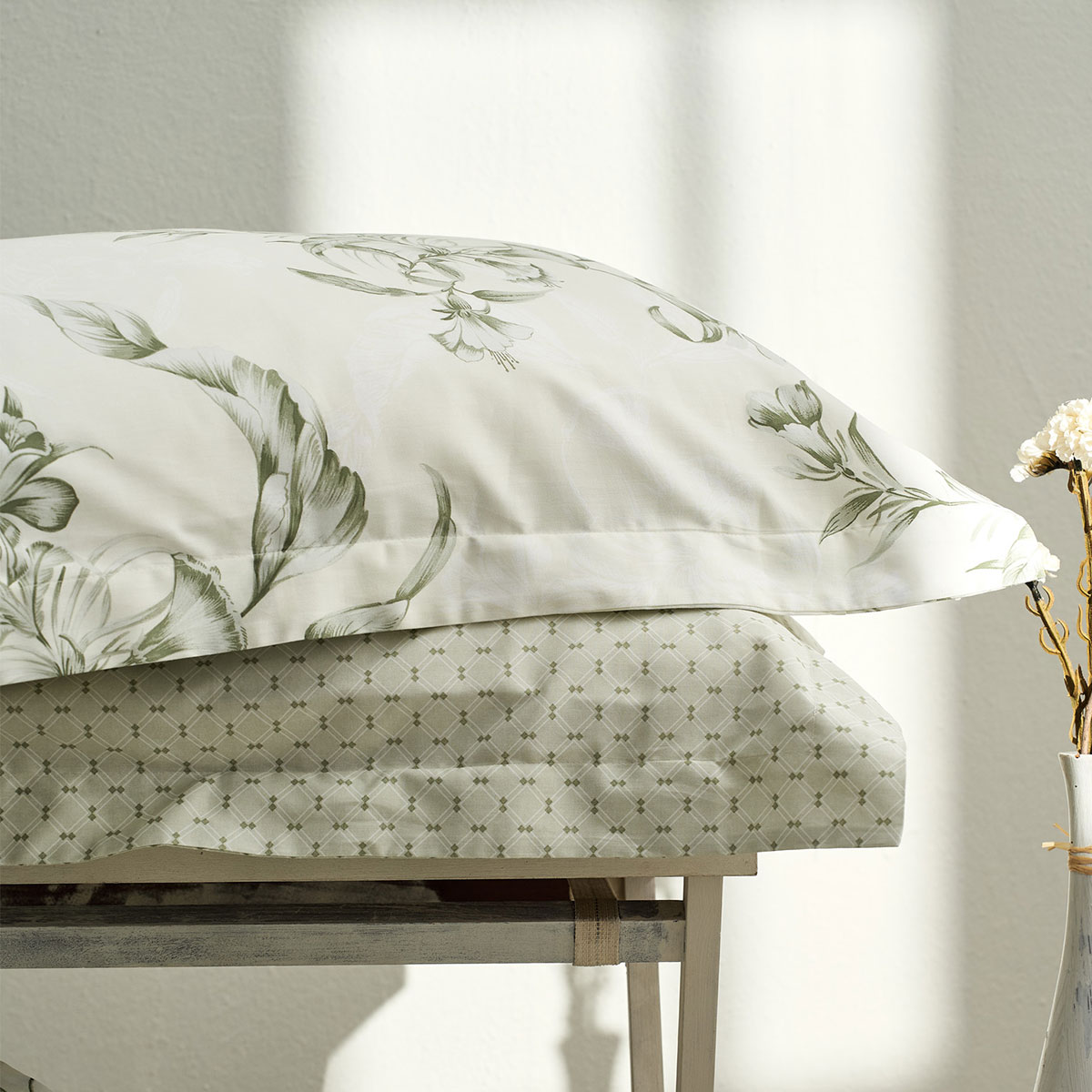 Σεντόνια King Size (Σετ) Vesta Elegant Victoria 2 Λευκά Είδη Κρεβατοκάμαρας Σετ Βαμβακερά Spitishop