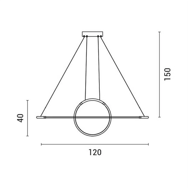 Φωτιστικό Οροφής Δίφωτο LED Eurolamp 144-16002 Gold