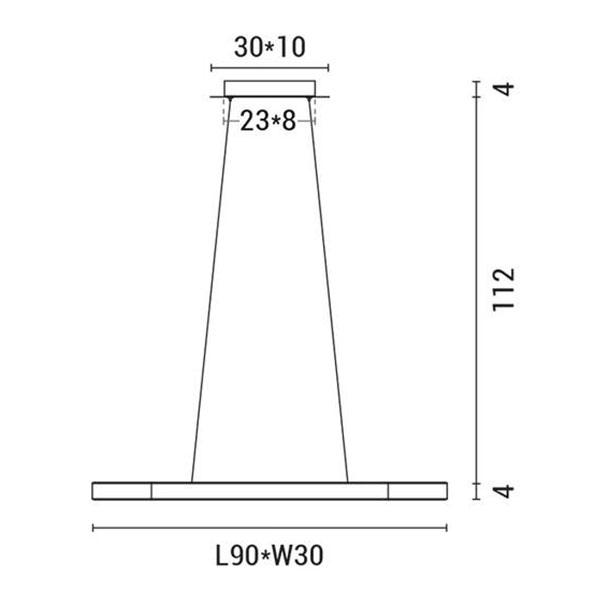 Φωτιστικό Οροφής Δίφωτο Led Eurolamp 144-16014 White Φωτιστικά Κρεμαστά Spitishop