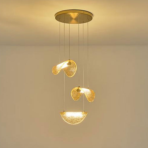 Φωτιστικό Οροφής Τρίφωτο LED Eurolamp Waves 144-18004 Bronze/Gold