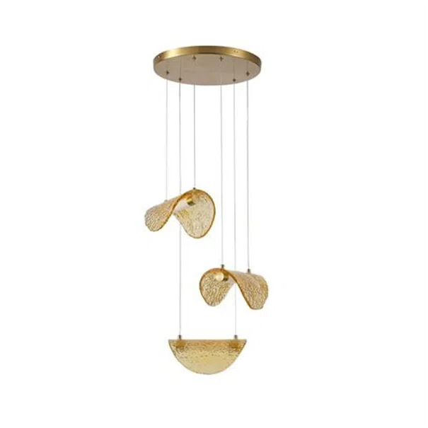 Φωτιστικό Οροφής Τρίφωτο LED Eurolamp Waves 144-18004 Bronze/Gold