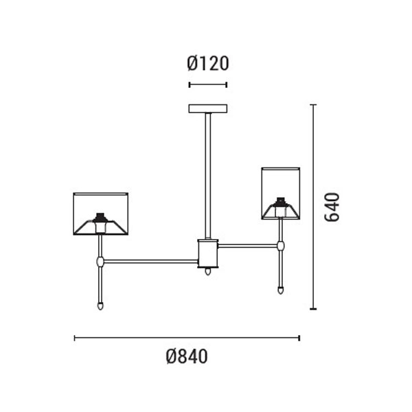 Φωτιστικό Οροφής Πολύφωτο Eurolamp Veli 144-24052 White Black Φωτιστικά Κρεμαστά Τραπεζαρίας Spitishop