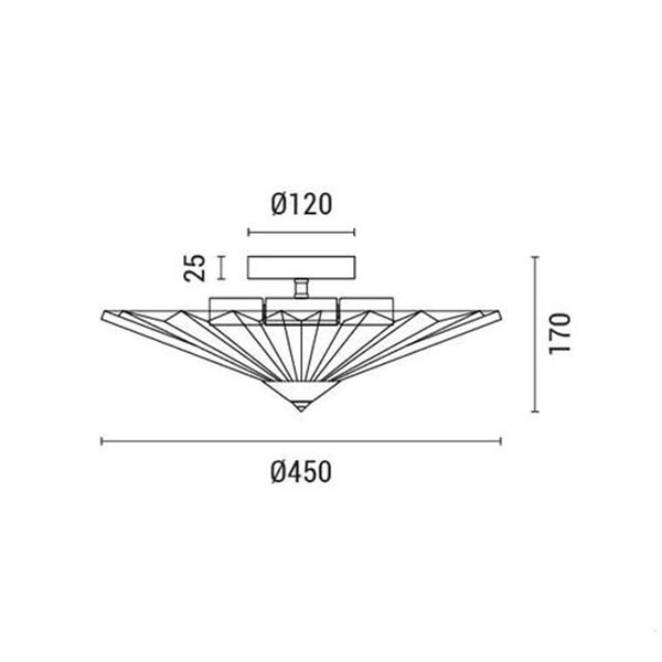 Φωτιστικό Πλαφονιέρα Eurolamp Float 144-24076 Black Φωτιστικά Οροφής Μοντέρνα Spitishop