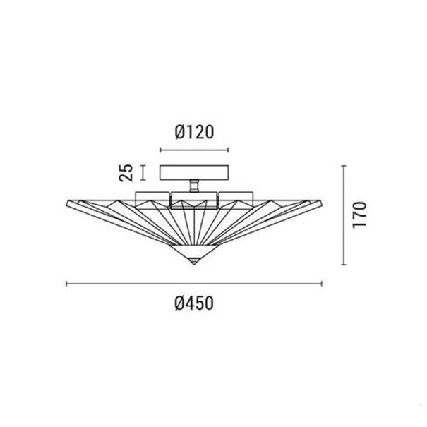 Φωτιστικό Πλαφονιέρα Eurolamp Float 144-24077 Grey