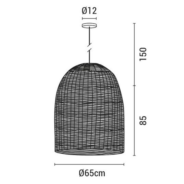 Φωτιστικό Οροφής Μονόφωτο Eurolamp Kai 144-33023 White Φωτιστικά Κρεμαστά Spitishop