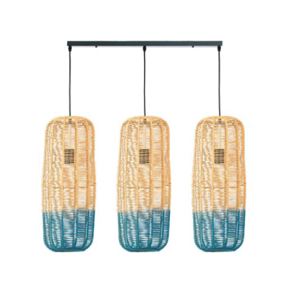 Φωτιστικό Οροφής Τρίφωτο Eurolamp Kai 144-33030 White/L.Blue