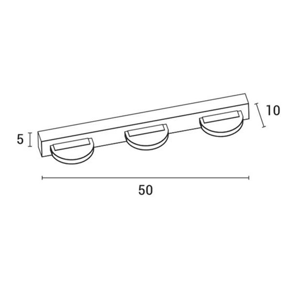 Απλίκα Τοίχου Led Eurolamp 144-80003 Chrome Φωτιστικά Spitishop