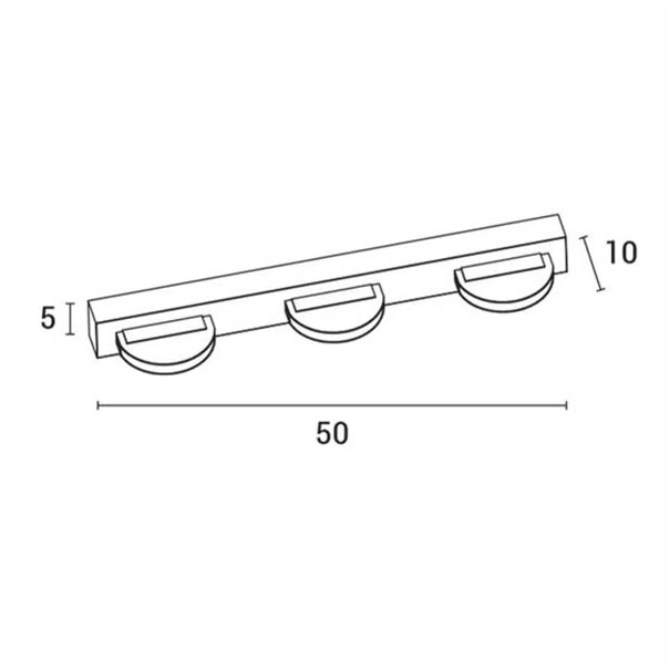 Απλίκα Τοίχου LED Eurolamp 144-80003 Chrome