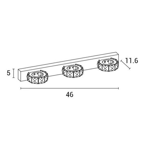 Απλίκα Τοίχου Led Eurolamp 144-80007 Chrome Φωτιστικά Spitishop