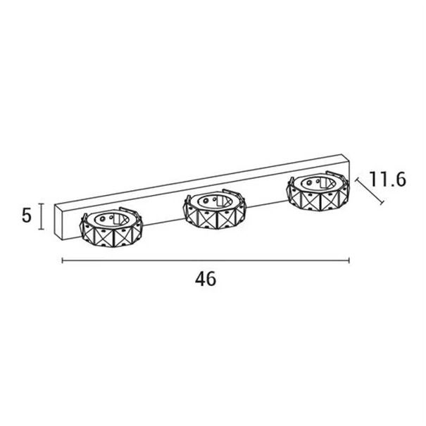 Απλίκα Τοίχου LED Eurolamp 144-80007 Chrome