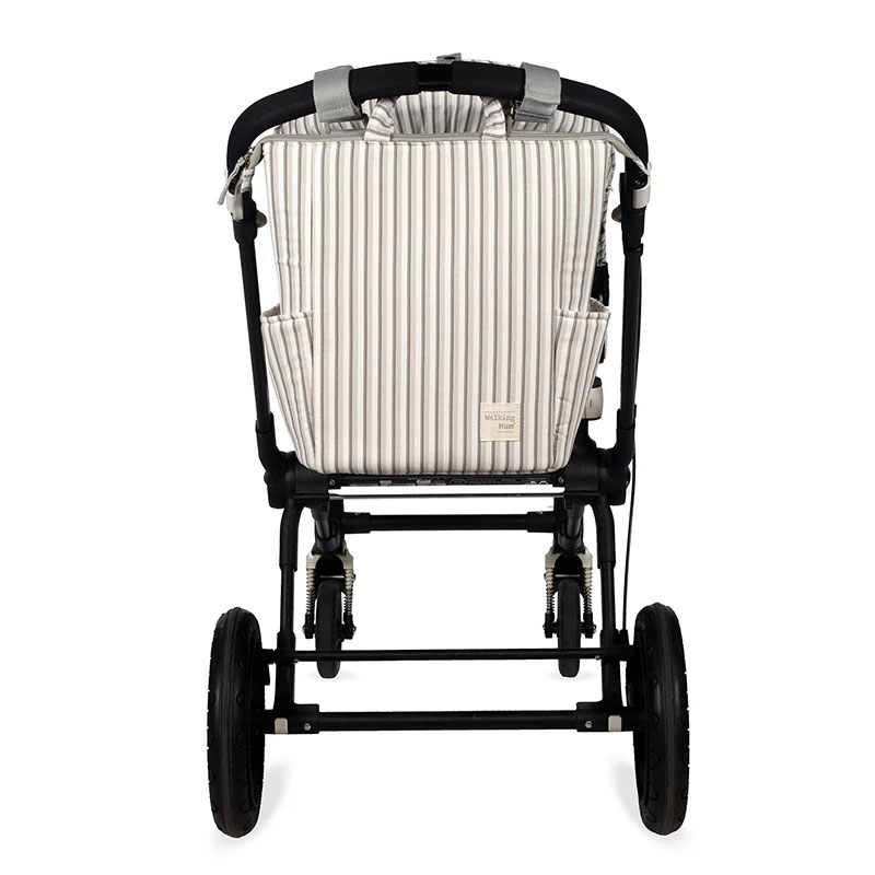 Τσάντα Αλλαξιέρα Backpack (26x12x36) Walking Mum Botton Stripes