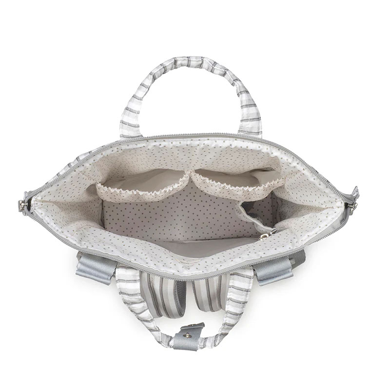 Τσάντα Αλλαξιέρα Backpack (26X12X36) Walking Mum Botton Stripes Βρεφικά Τσάντες Αλλαξιέρες - Νεσεσέρ Spitishop