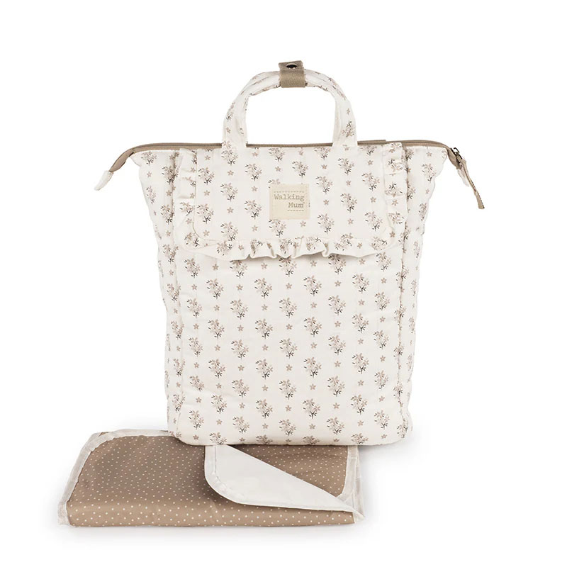 Τσάντα Αλλαξιέρα Backpack (26x12x36) Walking Mum Botton Flowers