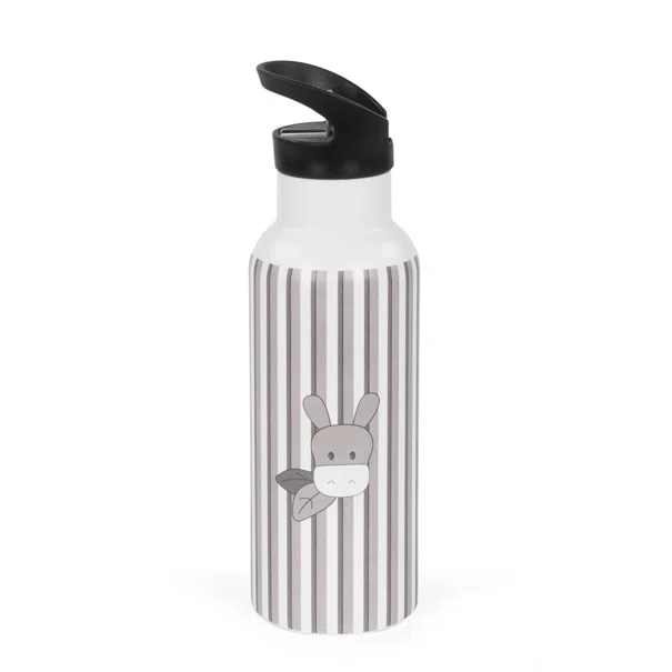 Παγούρι - Θερμός 500ml Με Καλαμάκι Walking Mum Botton Stripes