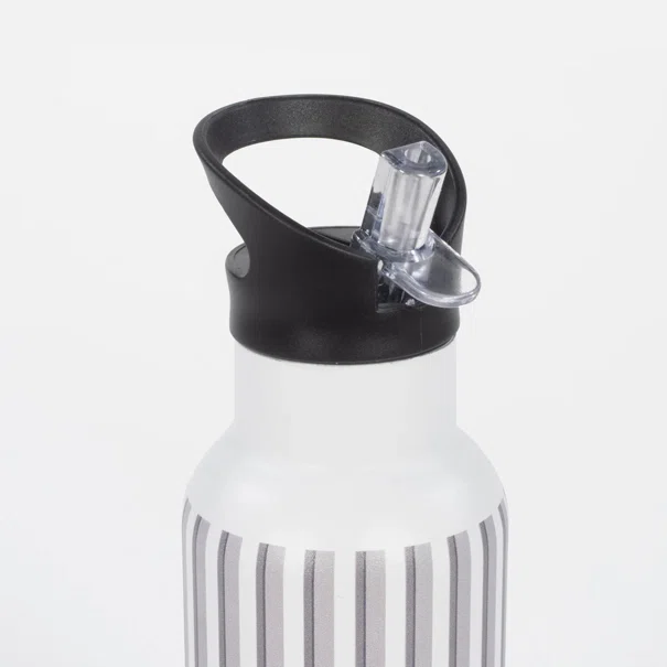 Παγούρι - Θερμός 500ml Με Καλαμάκι Walking Mum Botton Stripes