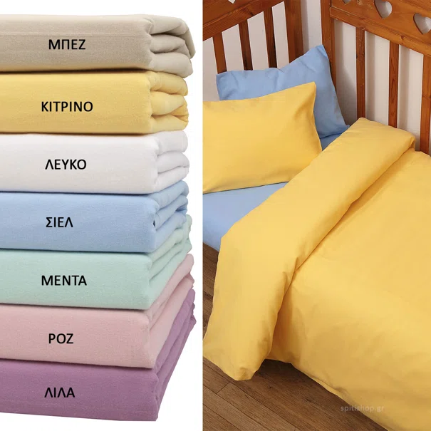 Φανελένια Σεντόνια Λίκνου (Σετ) Viopros 3100