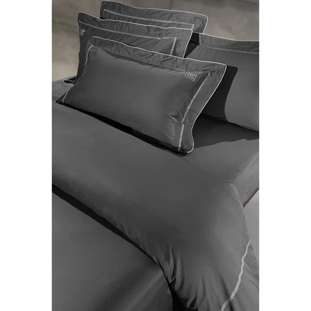 Παπλωματοθήκη King Size (Σετ 250x240) Guy Laroche Elite Anthracite - Silver