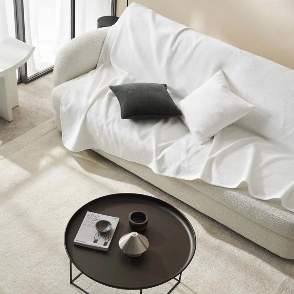 Ριχτάρι Καναπέ Διθέσιου Βελουτέ (180x250) Gofis Home Nimbus Polar White 447/26