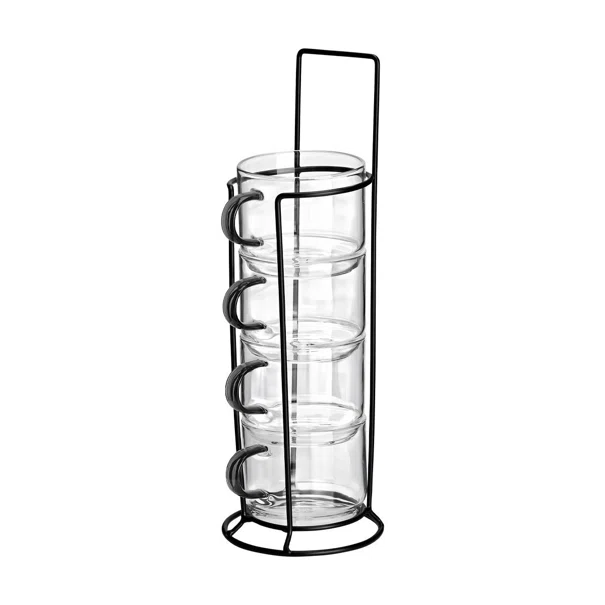 Κούπες 210ml Με Στάντ (Σετ 4τμχ) Estia 07-35372
