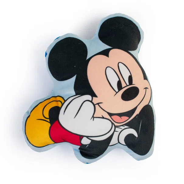 Διακοσμητικό Μαξιλάρι Βελουτέ 2 Όψεων Dimcol Mickey 694 Sky Blue 20cm