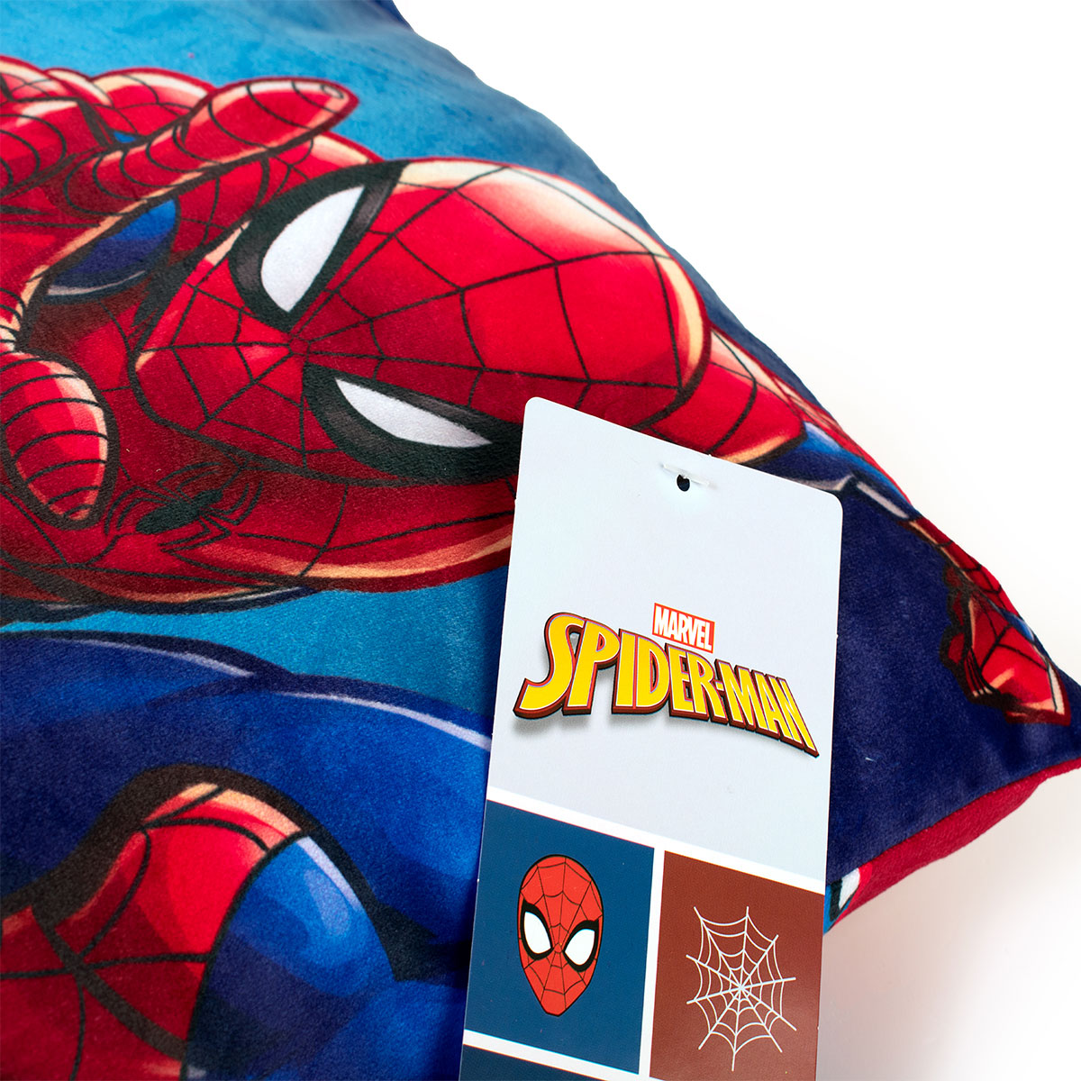 Διακοσμητικό Μαξιλάρι Βελουτέ 2 Όψεων (38X38) Dimcol Spiderman 07 Παιδικά Διακοσμητικά Μαξιλάρια Spitishop