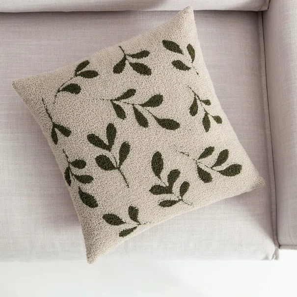 Διακοσμητική Μαξιλαροθήκη (43x43) Gofis Home Herbal Beige/Pine Green 705/06