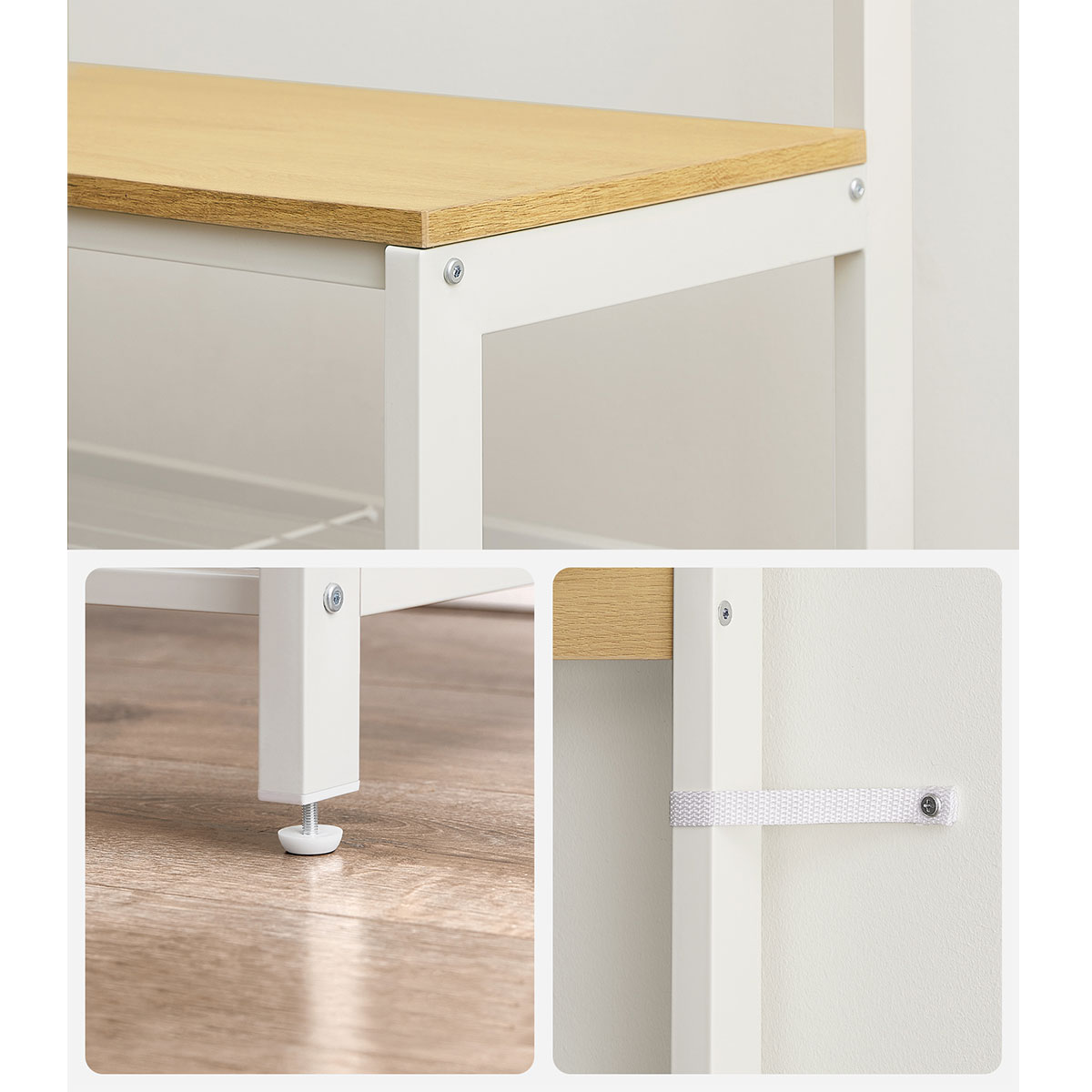Έπιπλο Εισόδου με Καθρέφτη (98X36X185) Vasagle Hsr050W09V1 Έπιπλα Πορτ Μαντώ Spitishop