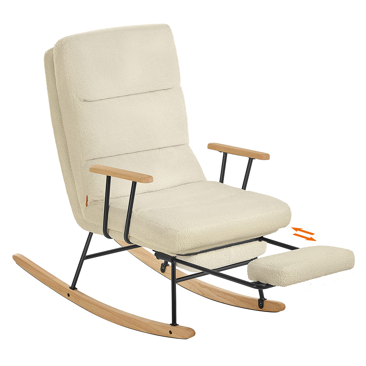 Κουνιστή Πολυθρόνα Μπουκλέ Relax (97x67x100) Songmics LYY016LJ01