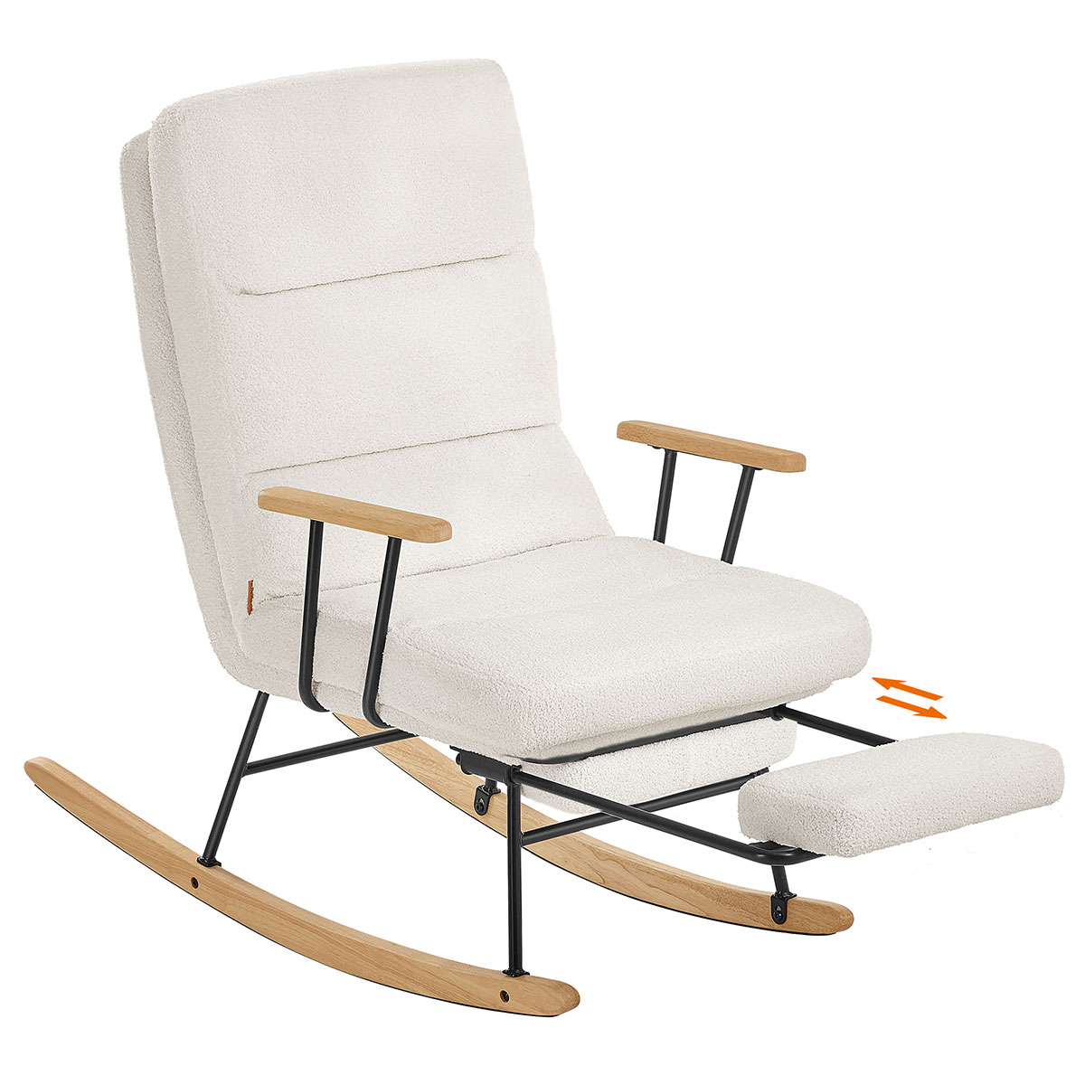 Κουνιστή Πολυθρόνα Μπουκλέ Relax (97x67x100) Songmics LYY016W01