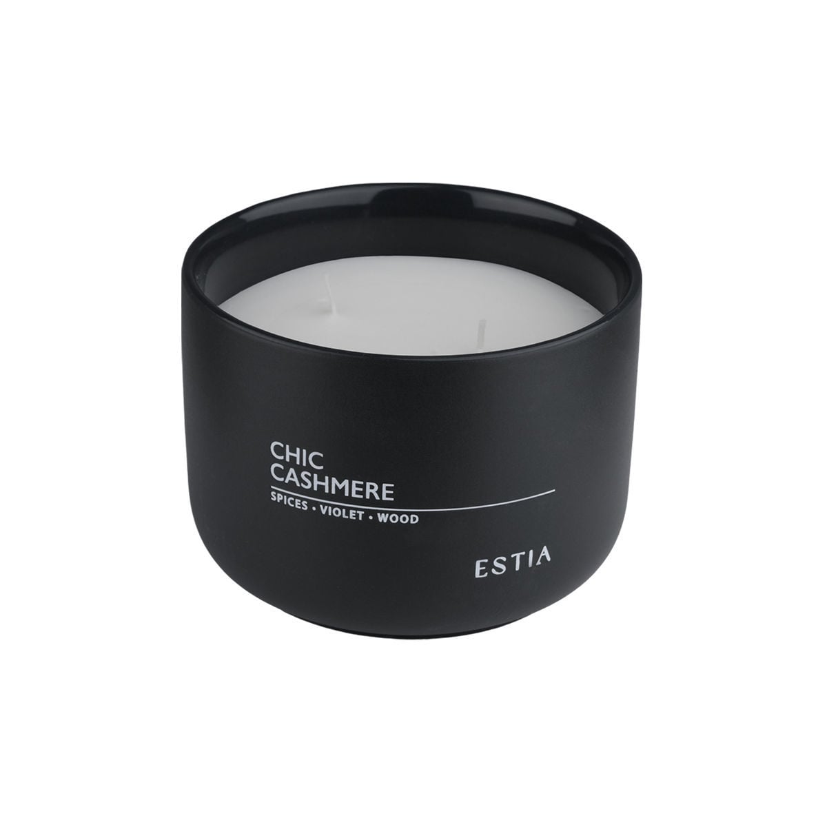 Κερί Αρωματικό 280Gr Estia Chic Cashmere 04-36416 Διακόσμηση Αρωματικά Χώρου - Diffuser Κεριά Spitishop