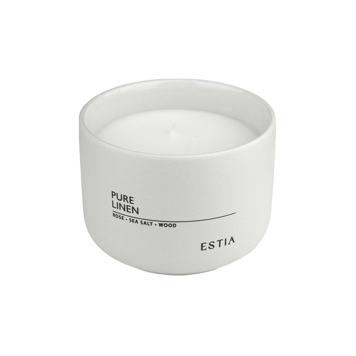 Κερί Αρωματικό 280Gr Estia Pure Linen 04-36409 Διακόσμηση Αρωματικά Χώρου - Diffuser Κεριά Spitishop