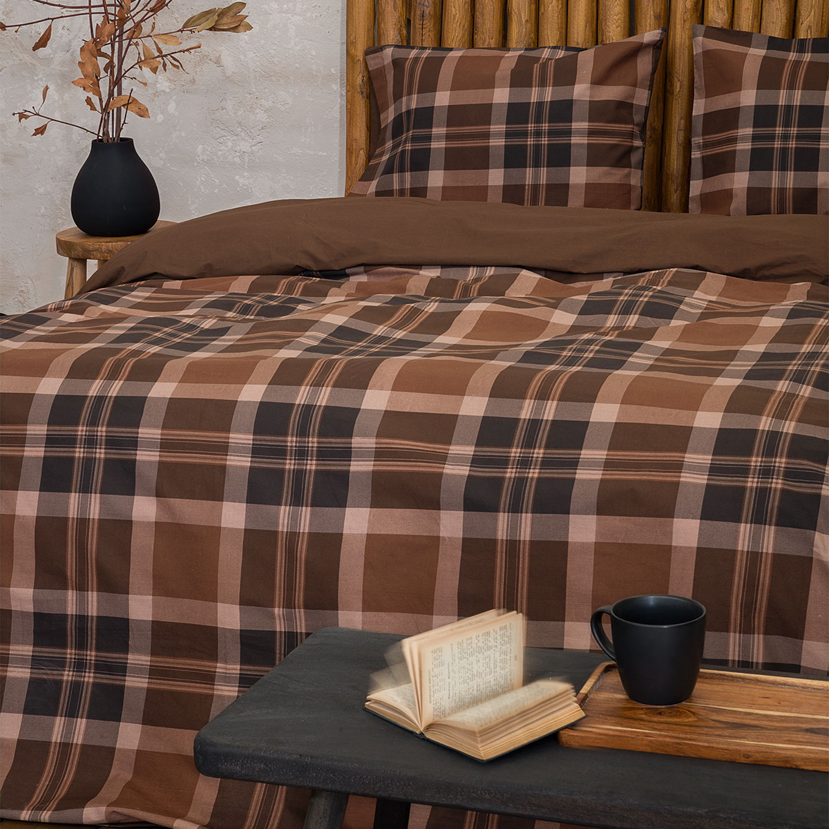 Σεντόνια Μονά (Σετ) Nima Bed Linen Madum Earth