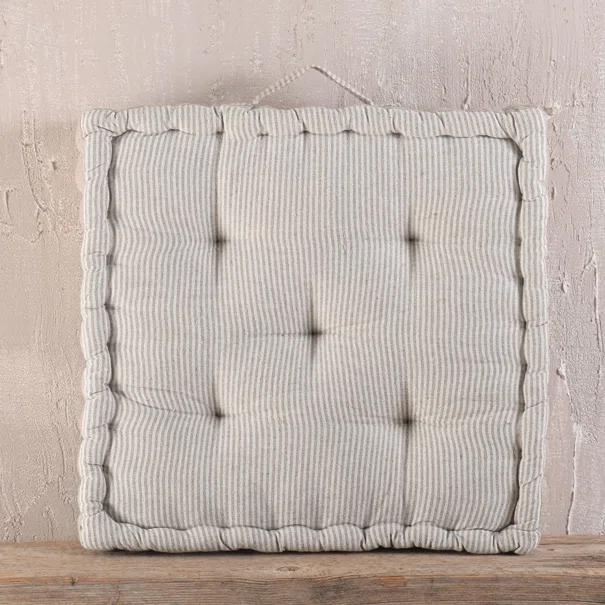 Μαξιλάρα Δαπέδου (48x48x10) Rythmos Kathy Beige Striped