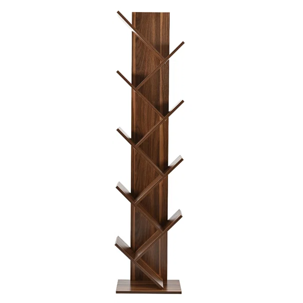 Βιβλιοθήκη Δαπέδου 8 Θέσεων (40x30x174) Spitishop Libro Brune