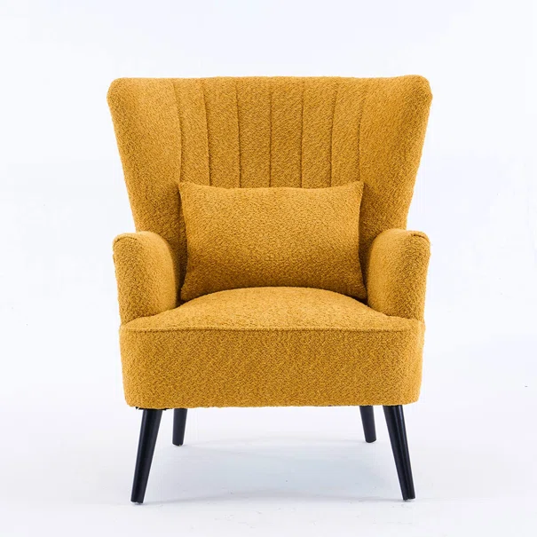 Πολυθρόνα Μπουκλέ (79x76.5x95.5) Spitishop Embrace Yellow