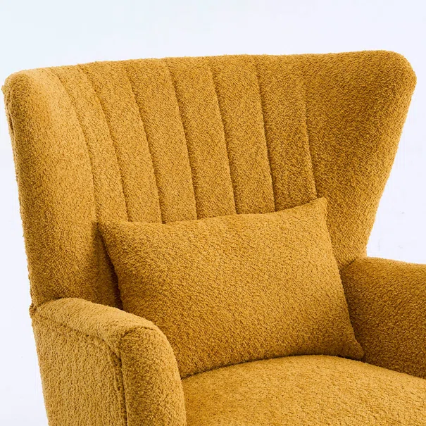 Πολυθρόνα Μπουκλέ (79x76.5x95.5) Spitishop Embrace Yellow