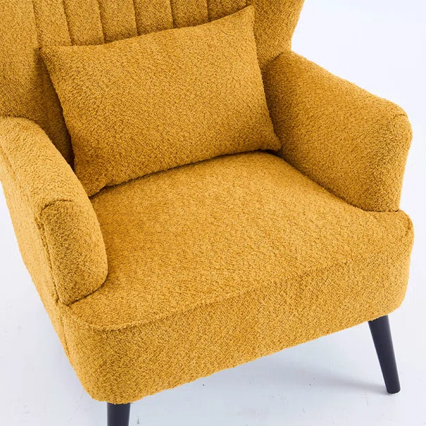 Πολυθρόνα Μπουκλέ (79x76.5x95.5) Spitishop Embrace Yellow