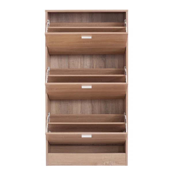 Παπουτσοθήκη Με 3 Ράφια/18 Θέσεων (63x24x120) Spitishop Slimline Natural