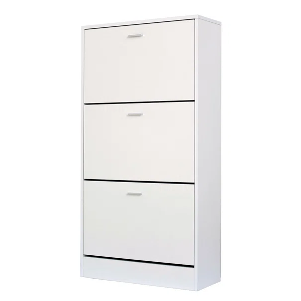 Παπουτσοθήκη Με 3 Ράφια/18 Θέσεων (63x24x120) Spitishop Slimline White