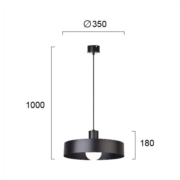 Φωτιστικό Οροφής Μονόφωτο Viokef Norton Black 4184801