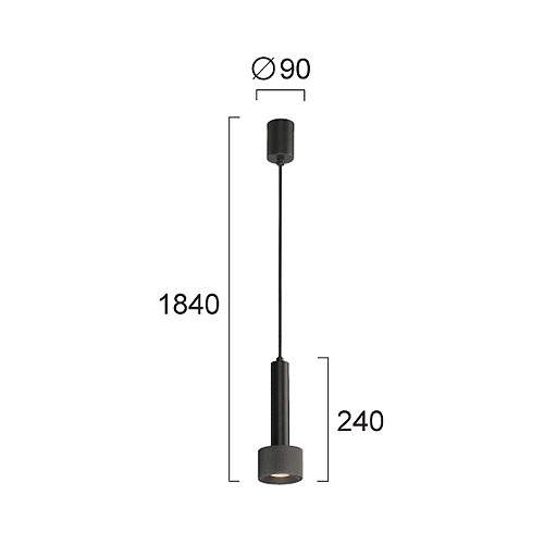 Φωτιστικό Οροφής Μονόφωτο Viokef Polo Grey 4300400 Φωτιστικά Κρεμαστά Spitishop