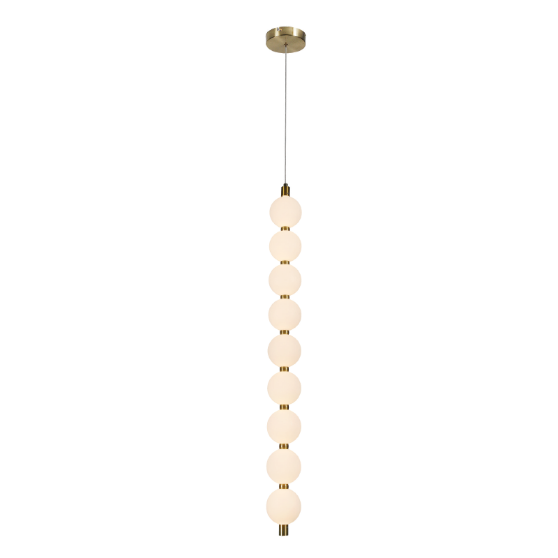 Φωτιστικό Οροφής Μονόφωτο LED Aca Lolly HM238LEDP9 Brass Gold/White