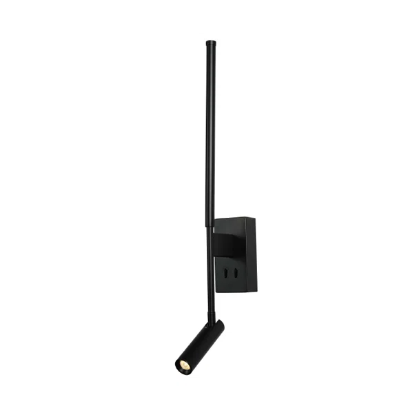 Απλίκα Τοίχου LED Aca Concerto HM616LEDWBK Black