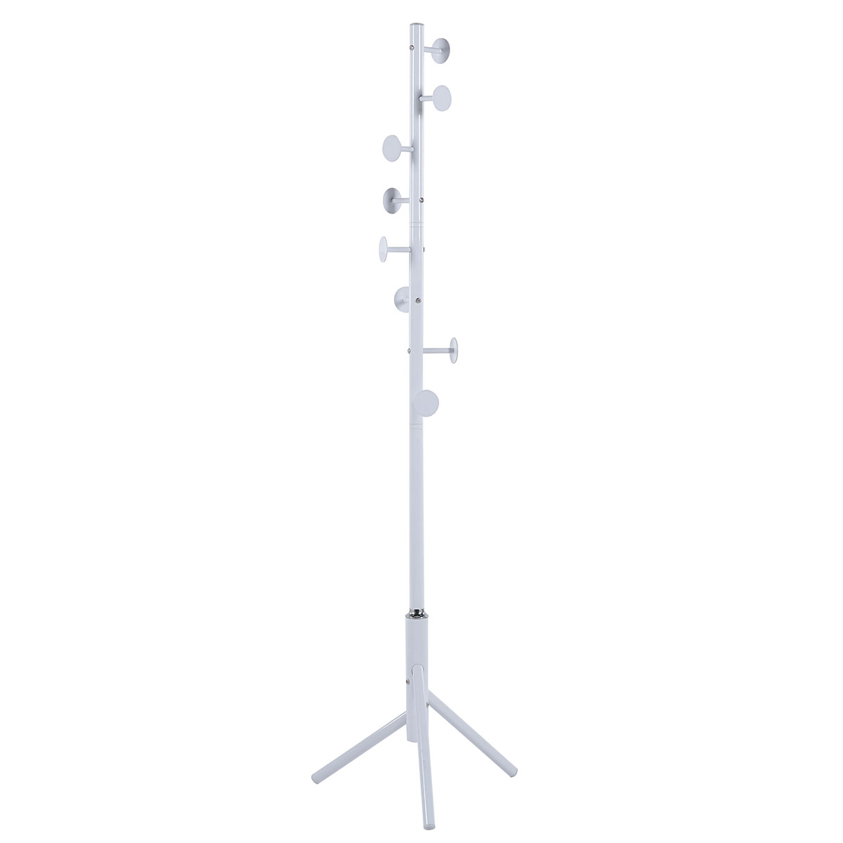 Καλόγερος Ρούχων (58X58X175) Spitishop Buttons White Έπιπλα Εισόδου Καλόγεροι Spitishop