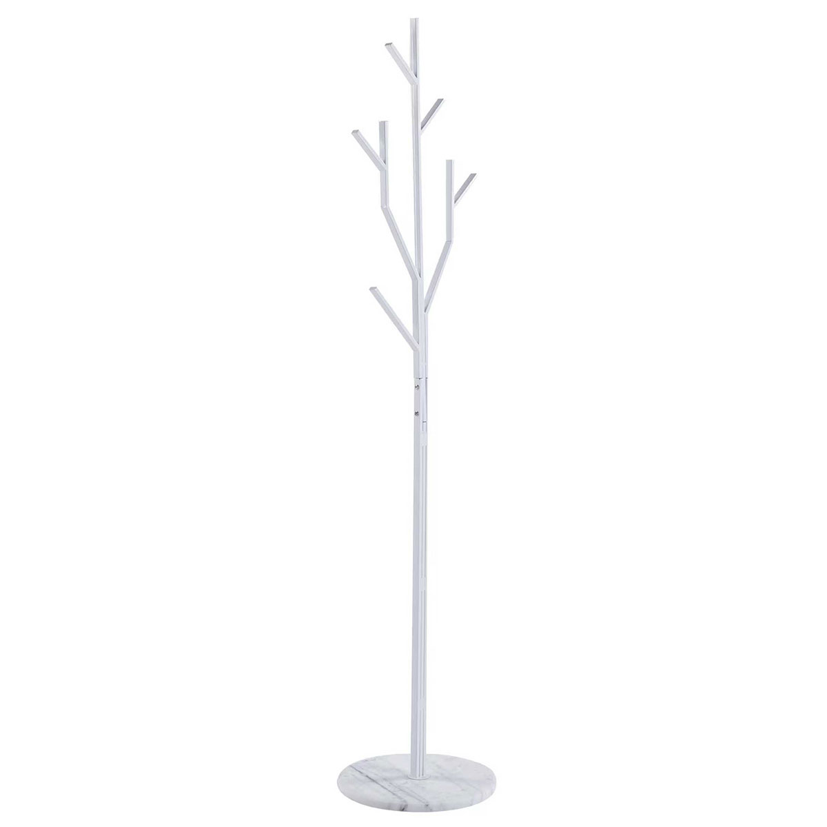 Καλόγερος Ρούχων (37X37X176) Spitishop Grove White Έπιπλα Εισόδου Καλόγεροι Spitishop