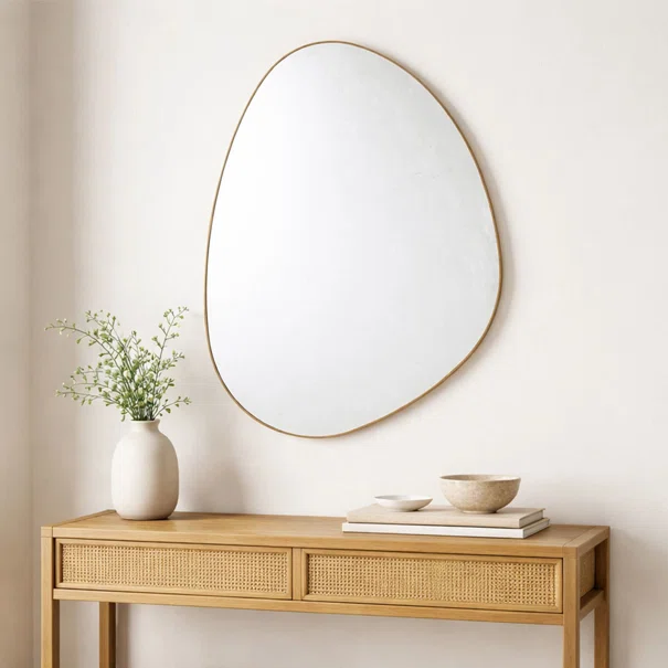 Διακοσμητικός Καθρέφτης Τοίχου (60x80) Spitishop Modena Torino Natural
