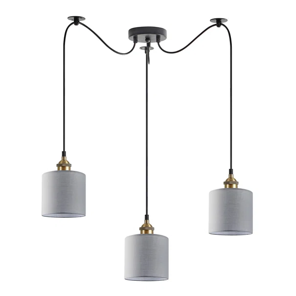 Φωτιστικό Οροφής Τρίφωτο Homelighting 77-8734 Bronze/Grey