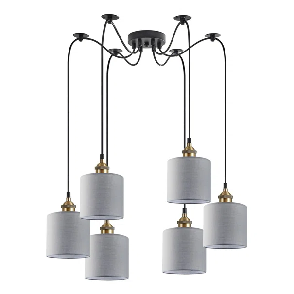 Φωτιστικό Οροφής Πολύφωτο Homelighting 77-8733 Bronze/Grey