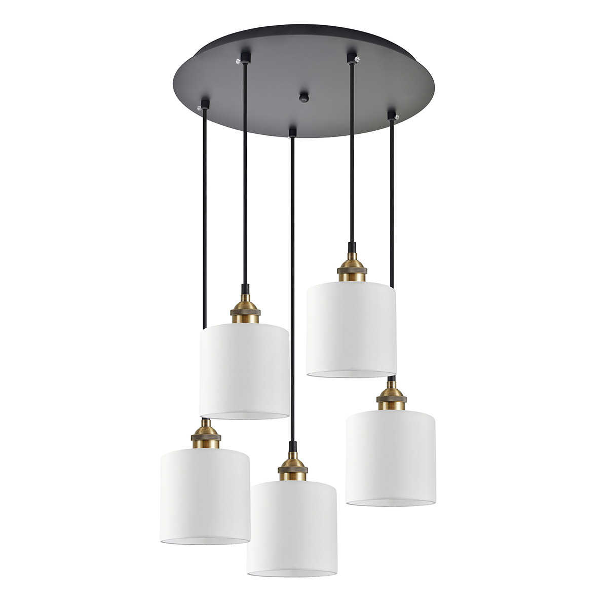 Φωτιστικό Οροφής Πολύφωτο Homelighting 77-8730 Bronze/White